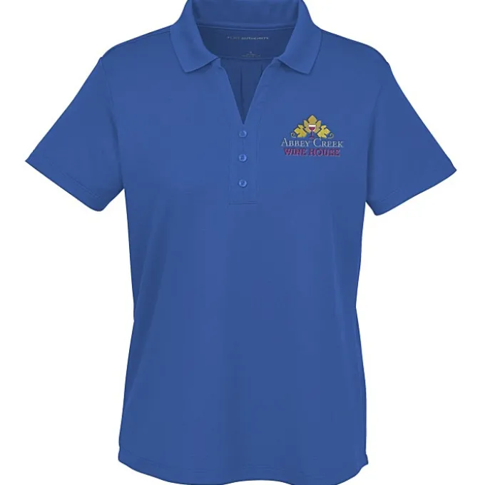 Plaited Honeycomb Pique Polo - Ladies'