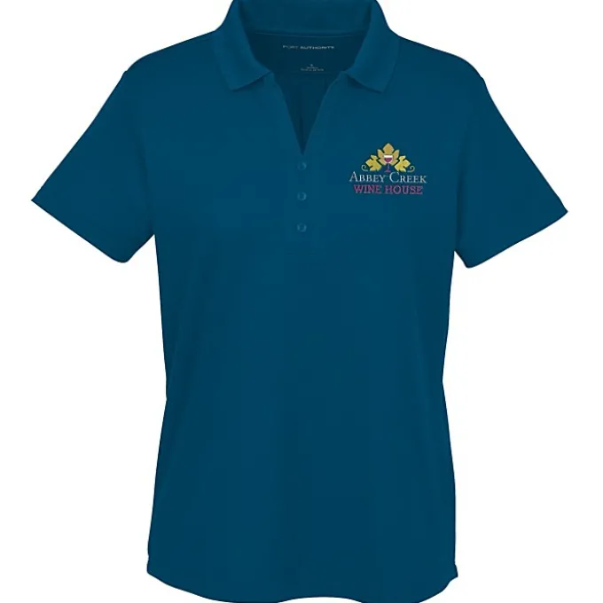 Plaited Honeycomb Pique Polo - Ladies'