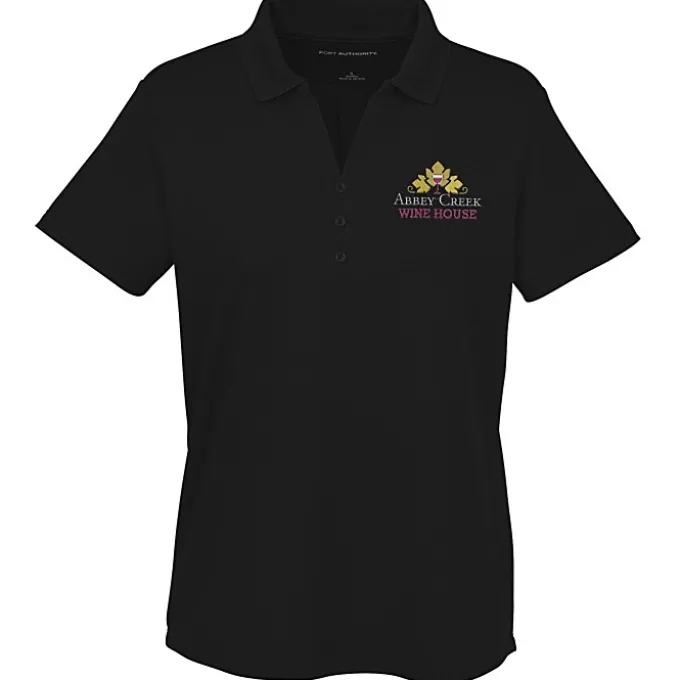 Plaited Honeycomb Pique Polo - Ladies'