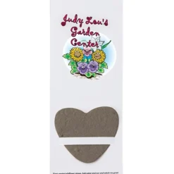 Plant-A-Shape Flower Seed Bookmark - Heart
