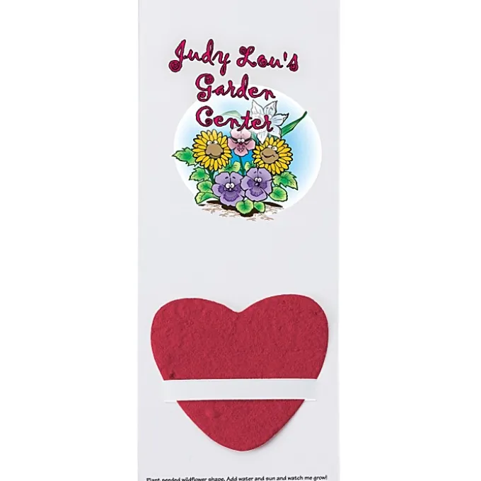 Plant-A-Shape Flower Seed Bookmark - Heart
