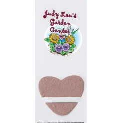 Plant-A-Shape Flower Seed Bookmark - Heart