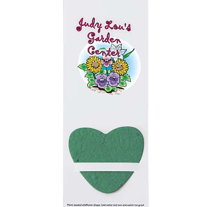 Plant-A-Shape Flower Seed Bookmark - Heart - 24 hr
