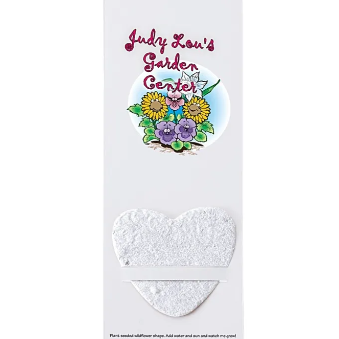 Plant-A-Shape Flower Seed Bookmark - Heart - 24 hr