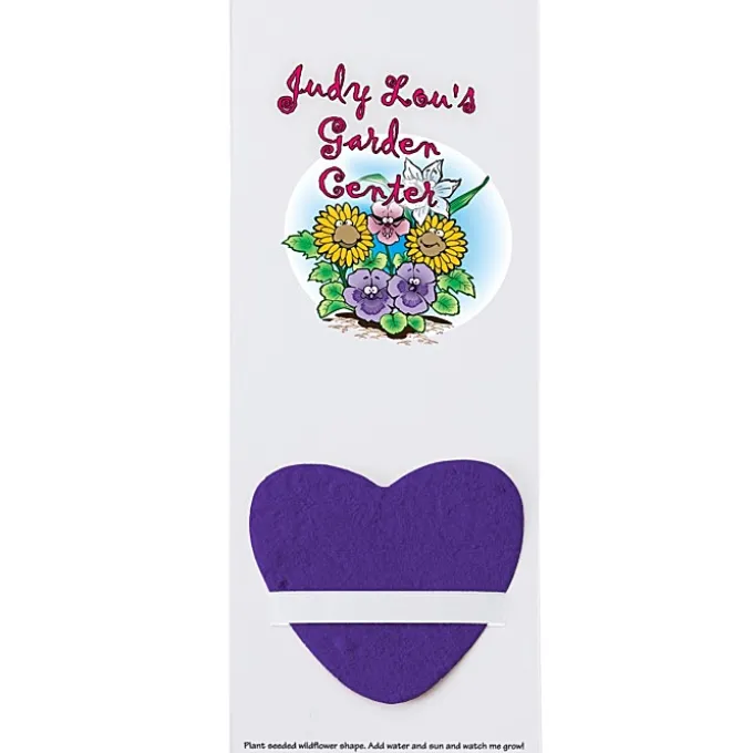 Plant-A-Shape Flower Seed Bookmark - Heart - 24 hr