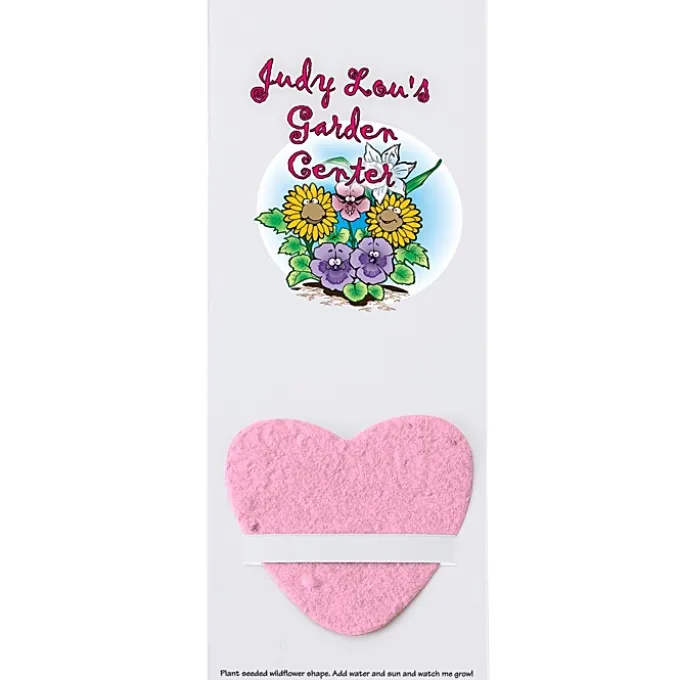 Plant-A-Shape Flower Seed Bookmark - Heart - 24 hr