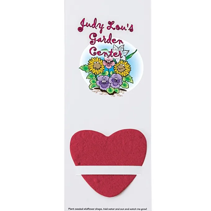 Plant-A-Shape Flower Seed Bookmark - Heart - 24 hr