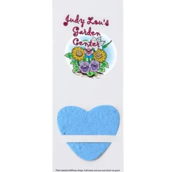 Plant-A-Shape Flower Seed Bookmark - Heart - 24 hr