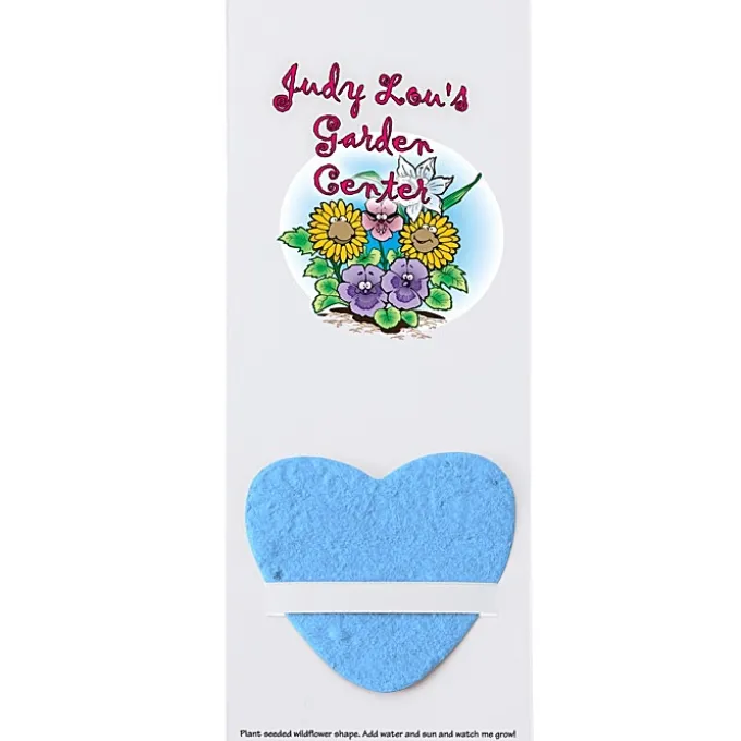 Plant-A-Shape Flower Seed Bookmark - Heart - 24 hr
