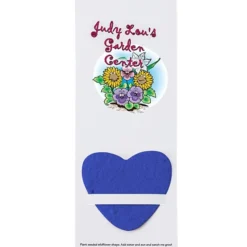 Plant-A-Shape Flower Seed Bookmark - Heart - 24 hr