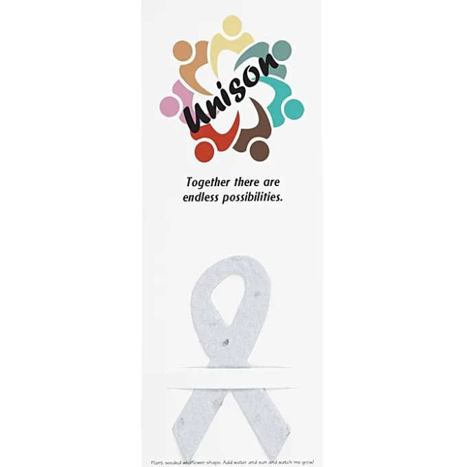 Plant-A-Shape Flower Seed Bookmark - Awareness