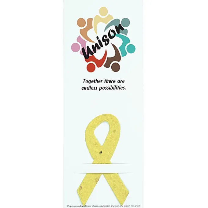 Plant-A-Shape Flower Seed Bookmark - Awareness