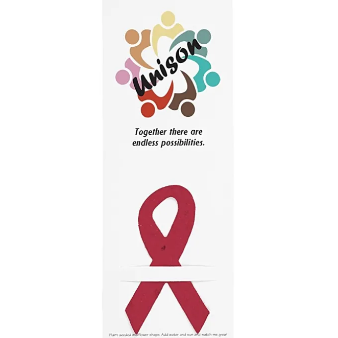 Plant-A-Shape Flower Seed Bookmark - Awareness