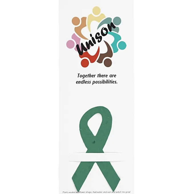 Plant-A-Shape Flower Seed Bookmark - Awareness