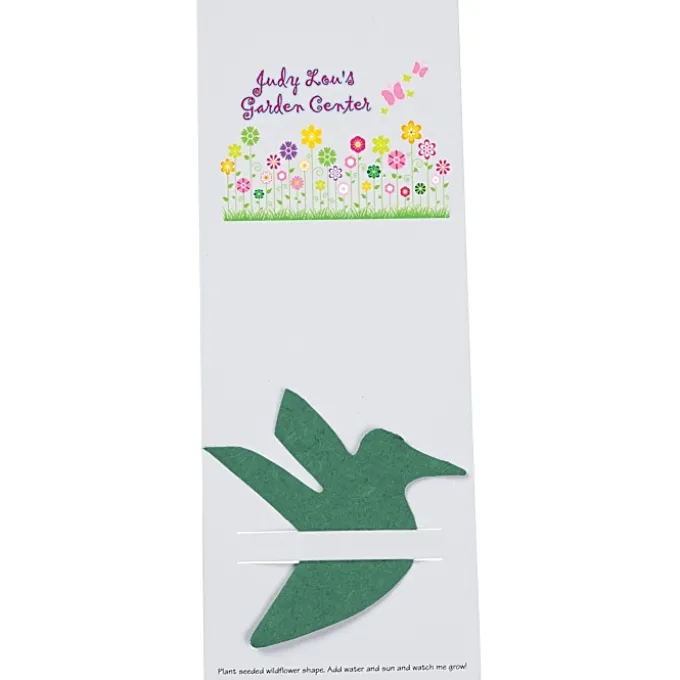 Plant-A-Shape Flower Seed Bookmark - Hummingbird