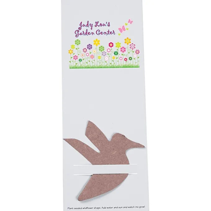 Plant-A-Shape Flower Seed Bookmark - Hummingbird