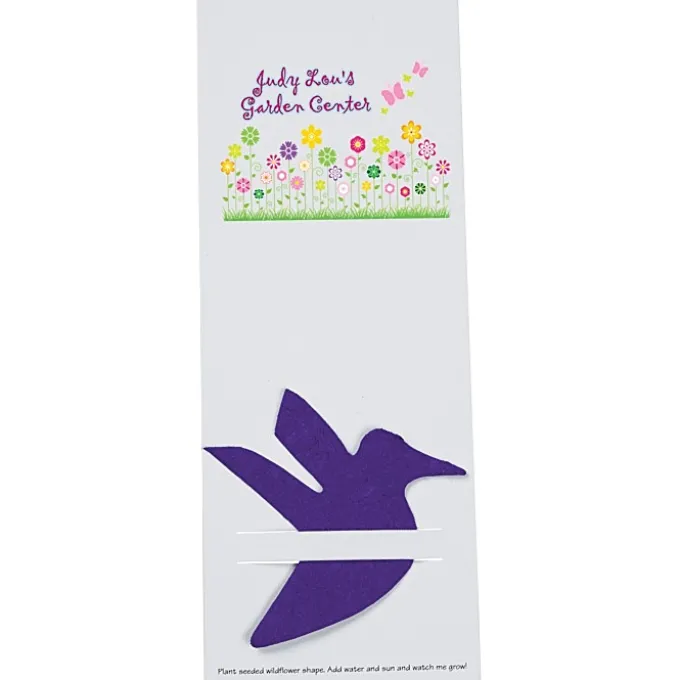 Plant-A-Shape Flower Seed Bookmark - Hummingbird
