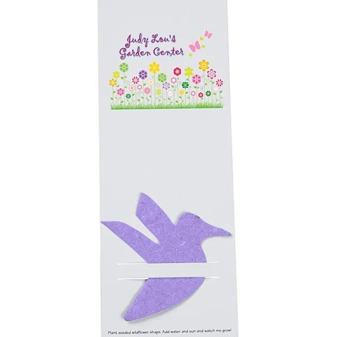 Plant-A-Shape Flower Seed Bookmark - Hummingbird