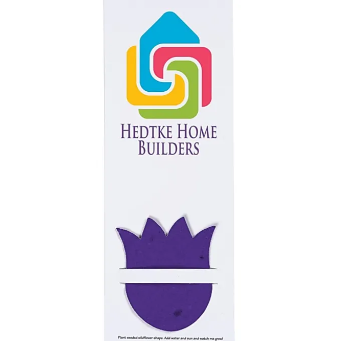 Plant-A-Shape Flower Seed Bookmark - Tulip