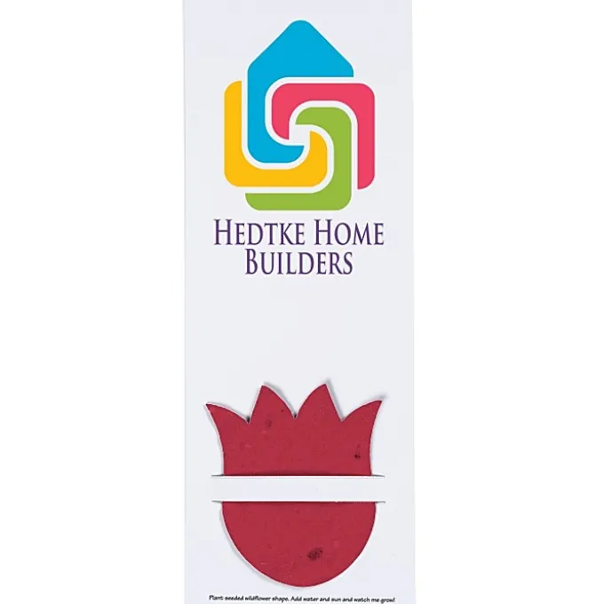 Plant-A-Shape Flower Seed Bookmark - Tulip