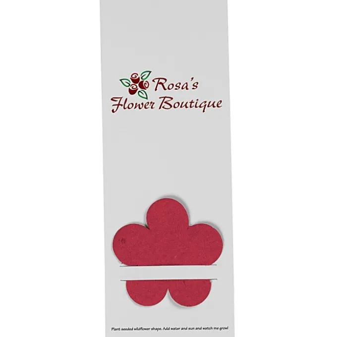 Plant-A-Shape Flower Seed Bookmark - Flower - 24 hr
