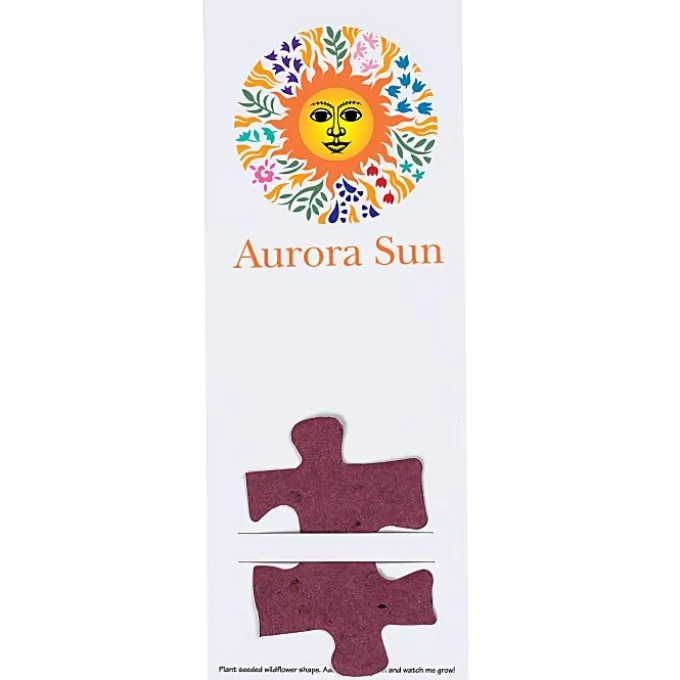 Plant-A-Shape Flower Seed Bookmark - Puzzle Piece