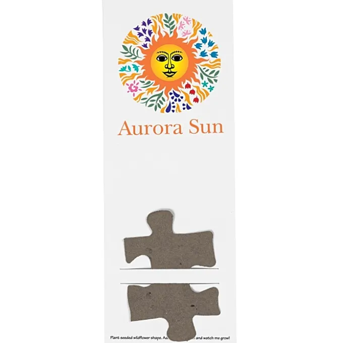 Plant-A-Shape Flower Seed Bookmark - Puzzle Piece