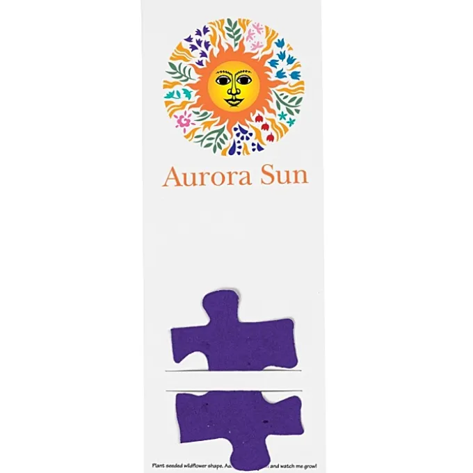 Plant-A-Shape Flower Seed Bookmark - Puzzle Piece
