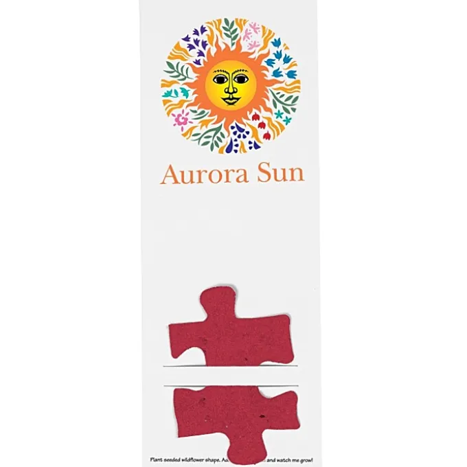 Plant-A-Shape Flower Seed Bookmark - Puzzle Piece