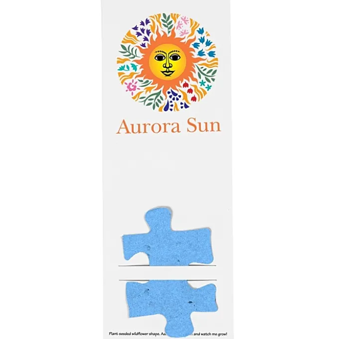 Plant-A-Shape Flower Seed Bookmark - Puzzle Piece