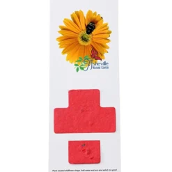 Plant-A-Shape Flower Seed Bookmark - Cross