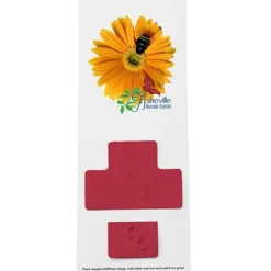 Plant-A-Shape Flower Seed Bookmark - Cross