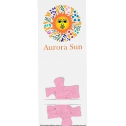Plant-A-Shape Flower Seed Bookmark - Puzzle Piece - 24 hr