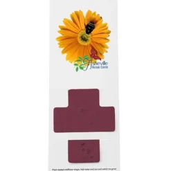 Plant-A-Shape Flower Seed Bookmark - Cross - 24 hr