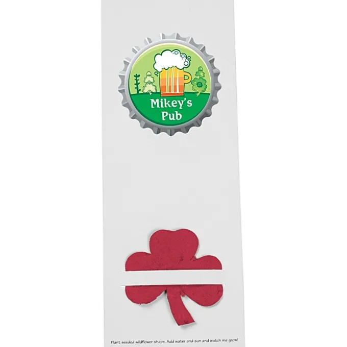 Plant-A-Shape Flower Seed Bookmark - Clover