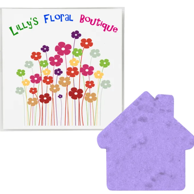 Plant-A-Shape Flower Seed Packet - House