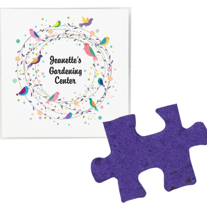Plant-A-Shape Flower Seed Packet - Puzzle Piece