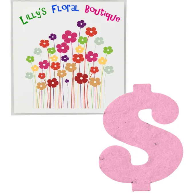 Plant-A-Shape Flower Seed Packet - Dollar Sign