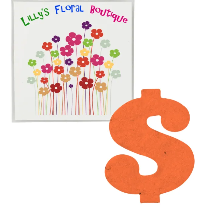 Plant-A-Shape Flower Seed Packet - Dollar Sign