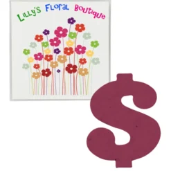 Plant-A-Shape Flower Seed Packet - Dollar Sign