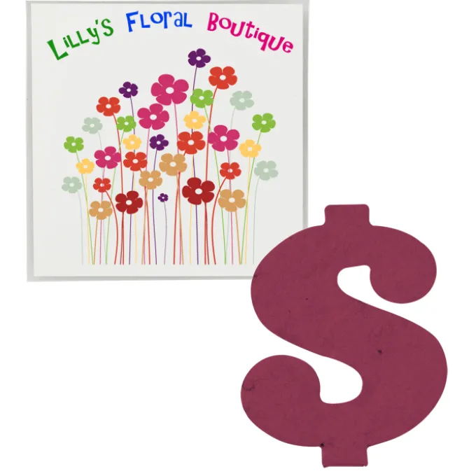 Plant-A-Shape Flower Seed Packet - Dollar Sign