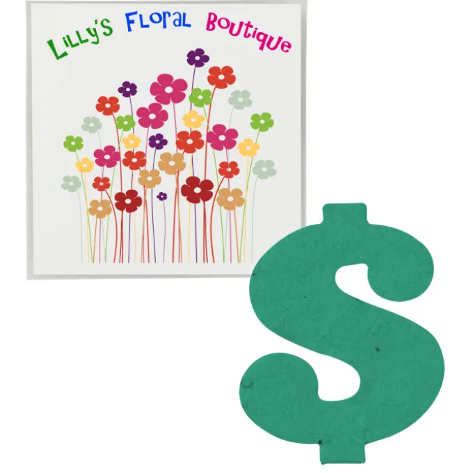 Plant-A-Shape Flower Seed Packet - Dollar Sign