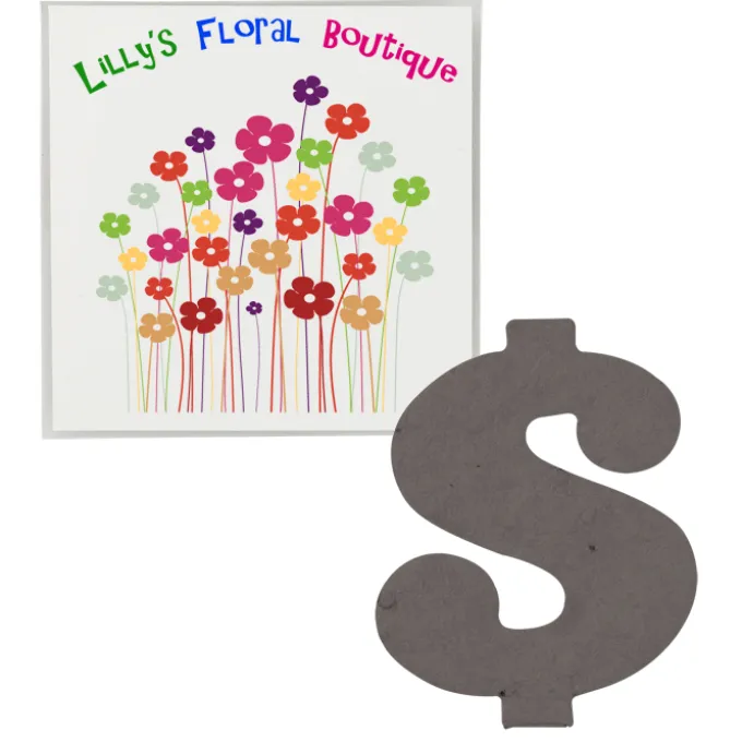 Plant-A-Shape Flower Seed Packet - Dollar Sign