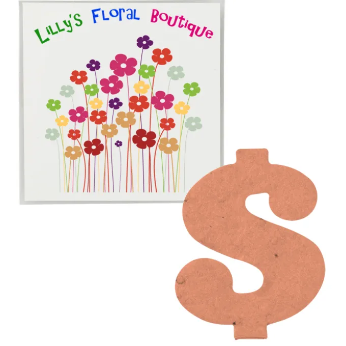 Plant-A-Shape Flower Seed Packet - Dollar Sign