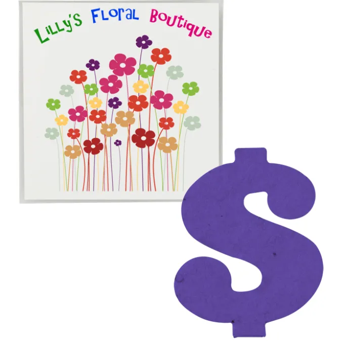 Plant-A-Shape Flower Seed Packet - Dollar Sign