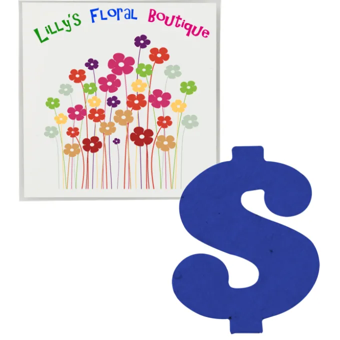 Plant-A-Shape Flower Seed Packet - Dollar Sign