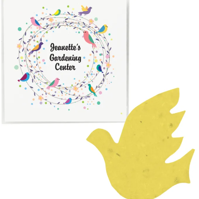 Plant-A-Shape Flower Seed Packet - Dove