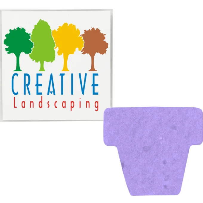 Plant-A-Shape Flower Seed Packet - Flower Pot