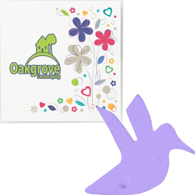 Plant-A-Shape Flower Seed Packet - Hummingbird