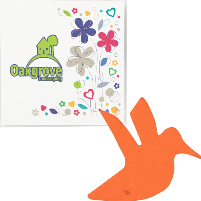 Plant-A-Shape Flower Seed Packet - Hummingbird